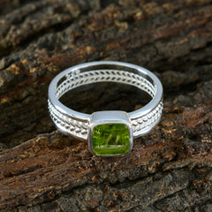 Marie Rope-Wire Green Solitaire Band