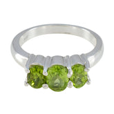 Ayesha Romantic Green Trilogy Ring Peridot Green