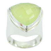 Florencia Cocktail Light Green Solitaire Ring Prehnite Green