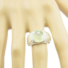 Priya Signet Light Green Solitaire Ring