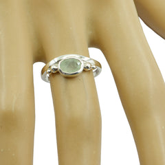 Jiwoo Light Green Solitaire Ring for Everyday Glam