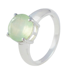 Meera Contemporary Light Green Solitaire Ring
