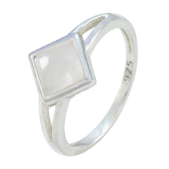 Hana White Solitaire Ring for Women Sterling Silver
