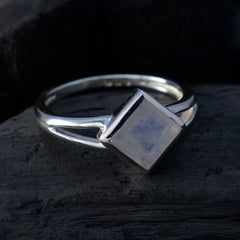 Priya White Solitaire Ring for Women Sterling Silver