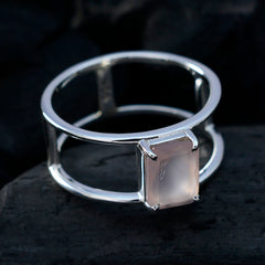 Yasmin Geometric Pink Solitaire Band