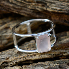 Yasmin Geometric Pink Solitaire Band