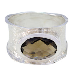 Camilla Oversized Brown Solitaire Band