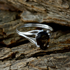 Araya propsel Brown Solitaire Ring