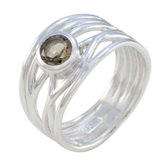 Luna Rope-Wire Brown Solitaire Band