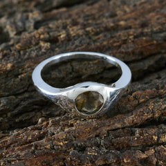 Yasmin Romantic Brown Solitaire Ring