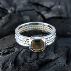 Rebeca Rope-Wire Brown Solitaire Band