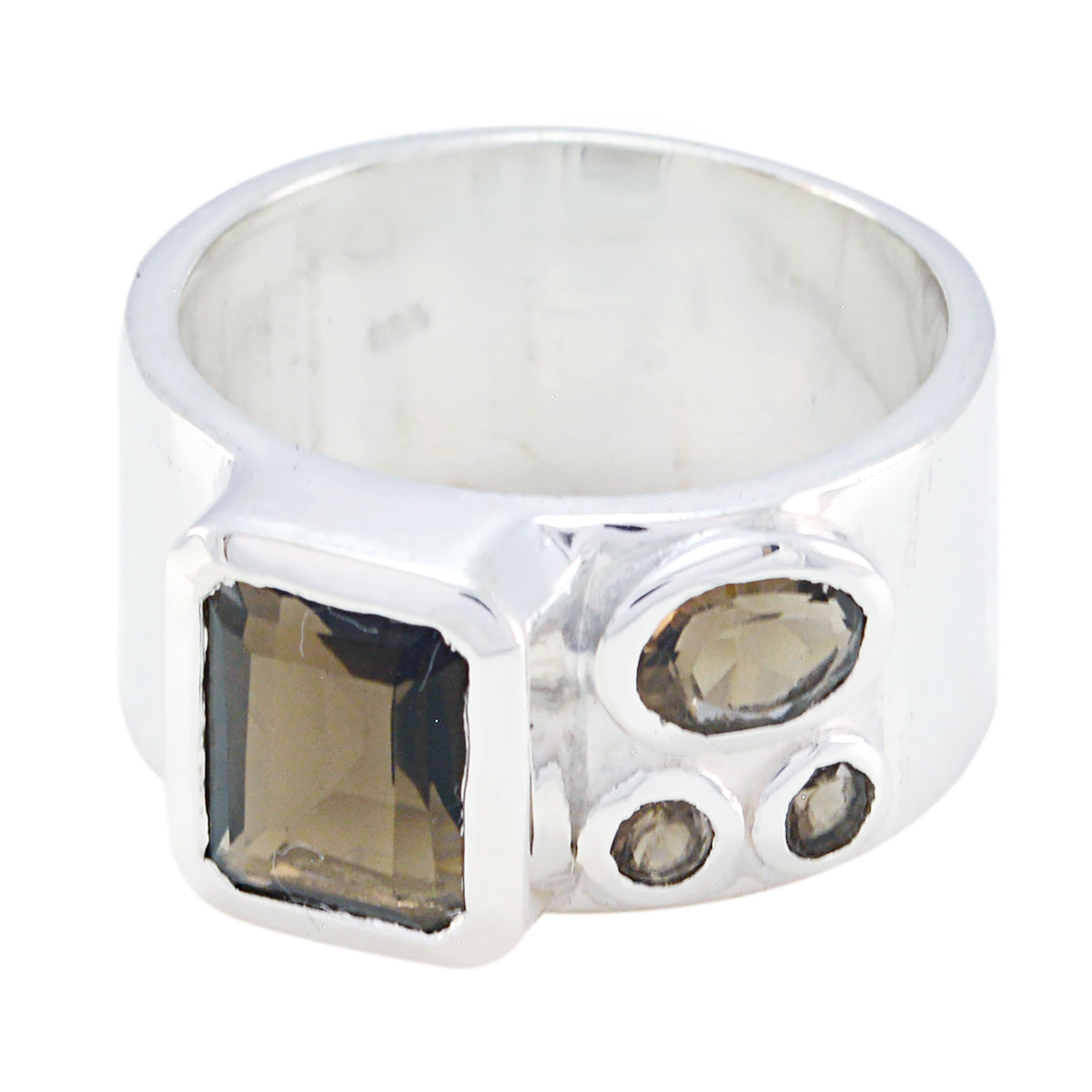 Joaquina Abstract Brown quarter Band smoky quartz Brown