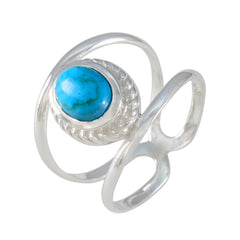 Penelope Ethnic Turquoise Solitaire Ring