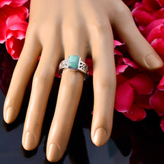 Victoria Art Deco Turquoise Solitaire Band