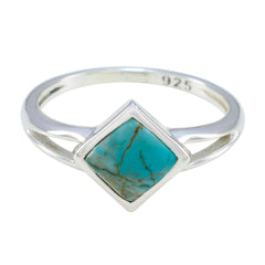 Hina Luxurious Turquoise Solitaire Ring Turquoise Blue