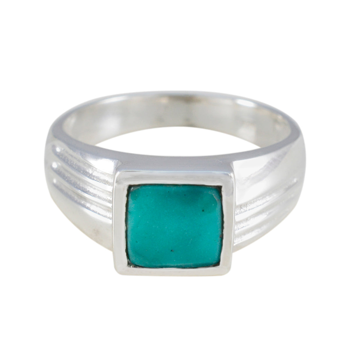 Lourdes Sophisticated Turquoise Solitaire Ring Turquoise Blue