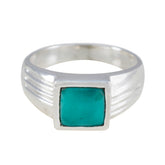Lourdes Sophisticated Turquoise Solitaire Ring Turquoise Blue