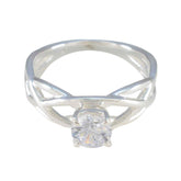 Julia Glamorous White Solitaire Ring Cubic zirconia CZ White