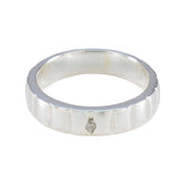 Carla Romantic White Solitaire Band Cubic zirconia CZ White