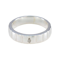 Carla Romantic White Solitaire Band Cubic zirconia CZ White