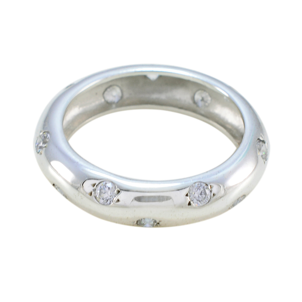 Meera Eternity White multiple Band Cubic zirconia CZ White
