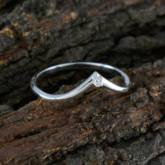 Hina Elegant White Solitaire Ring for Women