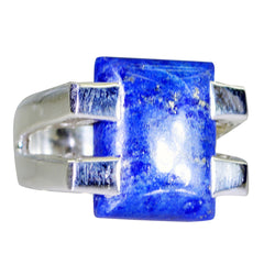 Aaliyah Signet Blue Solitaire Ring