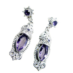 Abigail Multiple Stud Earrings in Stunning Amethyst Design