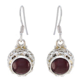 Abigail Red Dangle Earrings for Fashion Forward Looks Garnet Red Dangle