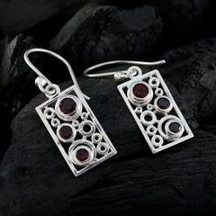 Abigail Red Featherlight Earrings for Everyday Glam
