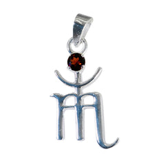 Abigail Red Trendy Featherlight Pendant Garnet Red Red
