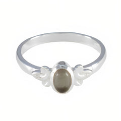 Zazlle Abstract Brown Solitaire Ring - Elegant Style Smoky Quartz Brown