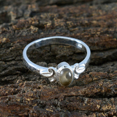 Zazlle Abstract Brown Solitaire Ring - Elegant Style