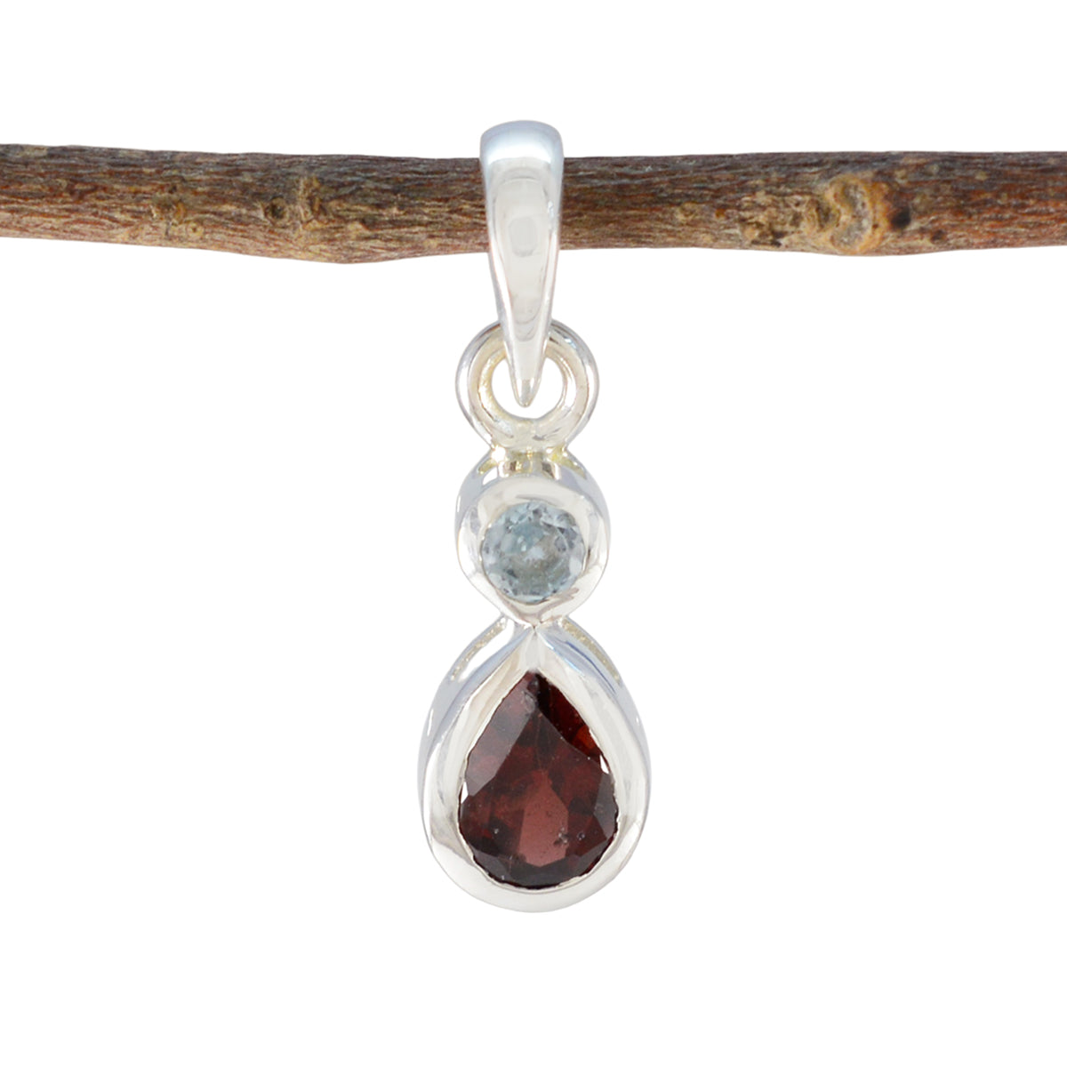 Ying Abstract Jewelry Gift Pendant with Gemstones Multi Stone multicolor Multicolor