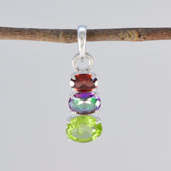 Emi Abstract Pendant Jewelry India – Colorful Gemstone Charm