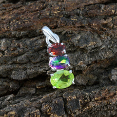 Emi Abstract Pendant Jewelry India – Colorful Gemstone Charm