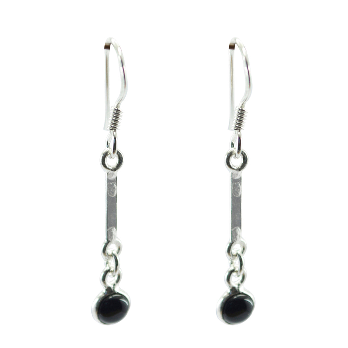 Addison Black Dangle Earrings for Everyday Glam Black Onyx Black Dangle