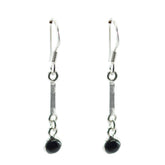 Addison Black Dangle Earrings for Everyday Glam Black Onyx Black Dangle