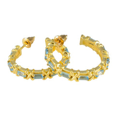 Addison Blue Stud Earrings for Everyday Glam