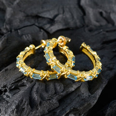 Addison Blue Stud Earrings for Everyday Glam