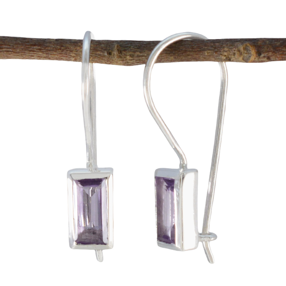 Xiu Affordable Dangle Earrings India - Stylish & Chic Amethyst Purple Dangle