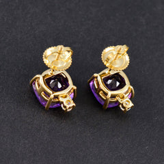 Aiko Purple Stud Earrings for Everyday Glam