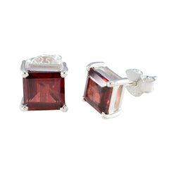 Aiko Red Solitaire Earrings for Everyday Glamour