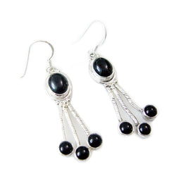 Aisha Black Dangle Earrings for Elegant Style