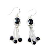 Aisha Black Dangle Earrings for Elegant Style Black Onyx Black Dangle