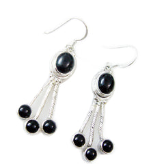 Aisha Black Dangle Earrings for Elegant Style