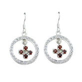 Alejandra Red Dangle Earrings for Chic Style Garnet Red Dangle