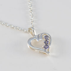 Alice Blue Delicate Pendant with Heart-Shaped Design
