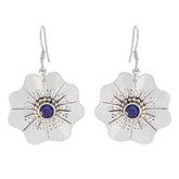 Alice Blue Solitaire Earrings for Everyday Glam Iolite Blue Dangle