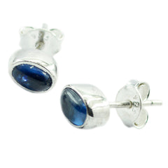 Alina Blue Solitaire Earrings for Everyday Elegance